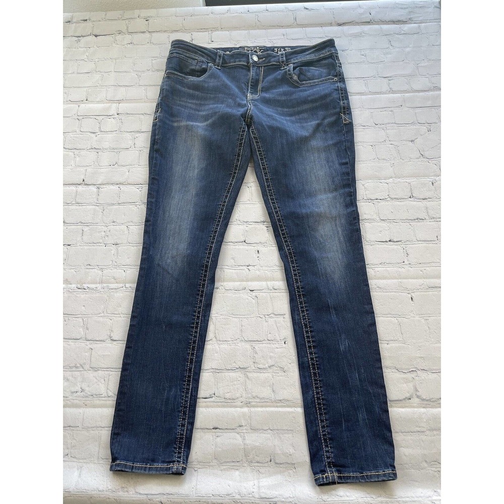 Buckle Black Men's Jeans 31x32 Blue Pockets Skinny Dark Wash